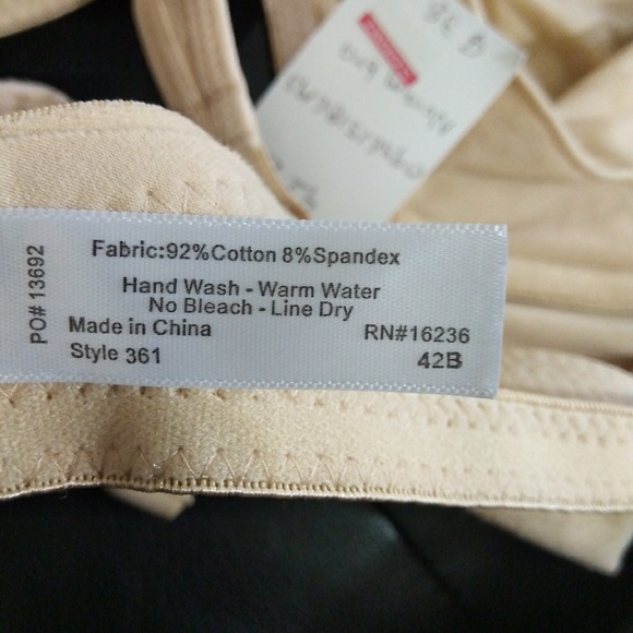 Q-T  Intimates Beige Nursing Bra B-2 - Picture 4 of 5